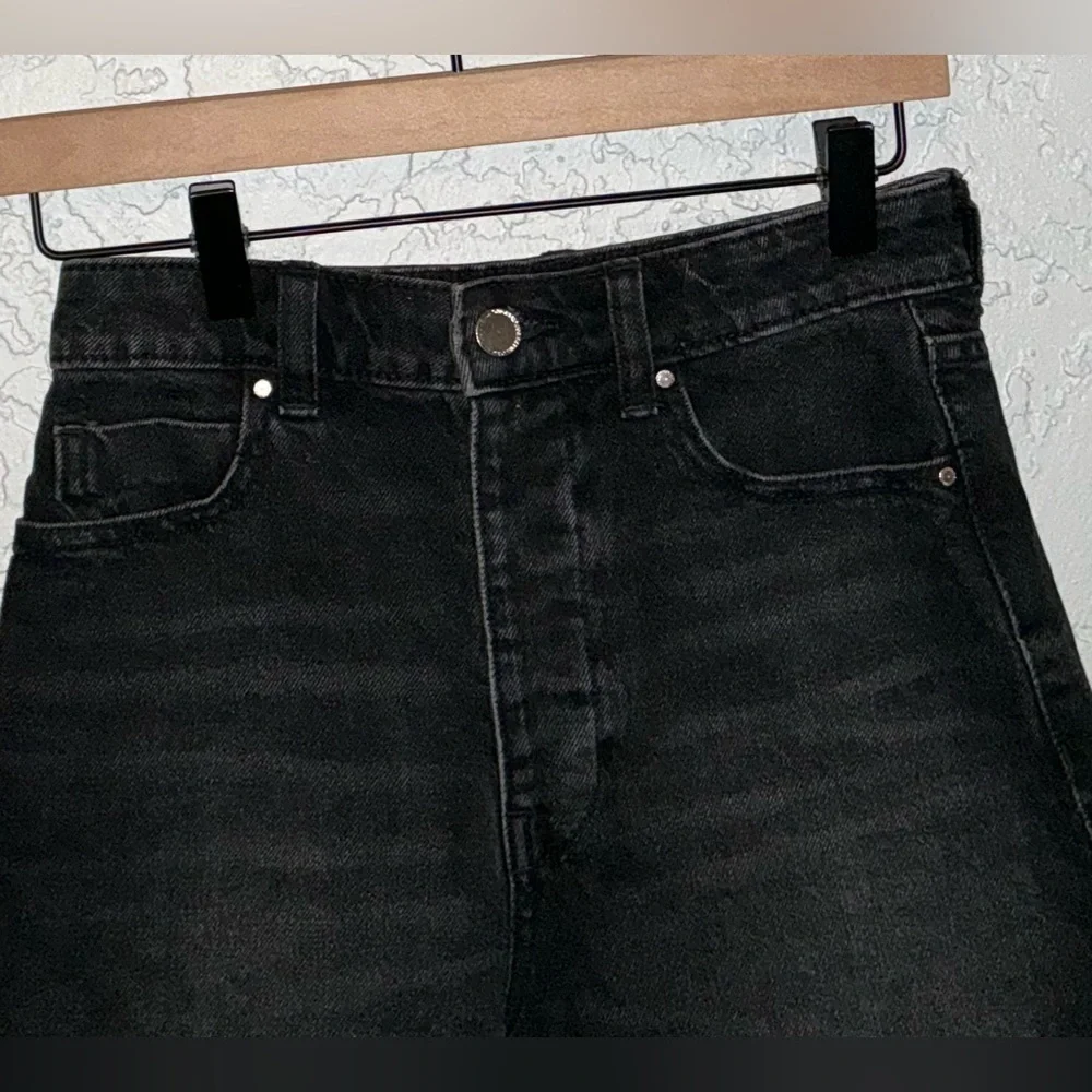 Zara Charcoal Denim Shorts